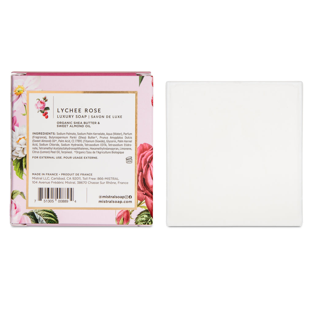 Luxe Square Bar Soap Lychee Rose